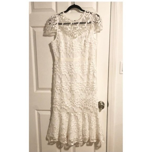 JustMe White Lace Midi Dress - Picture 8 of 14